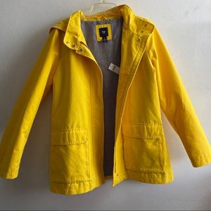Gap Womens Yellow Raincoat